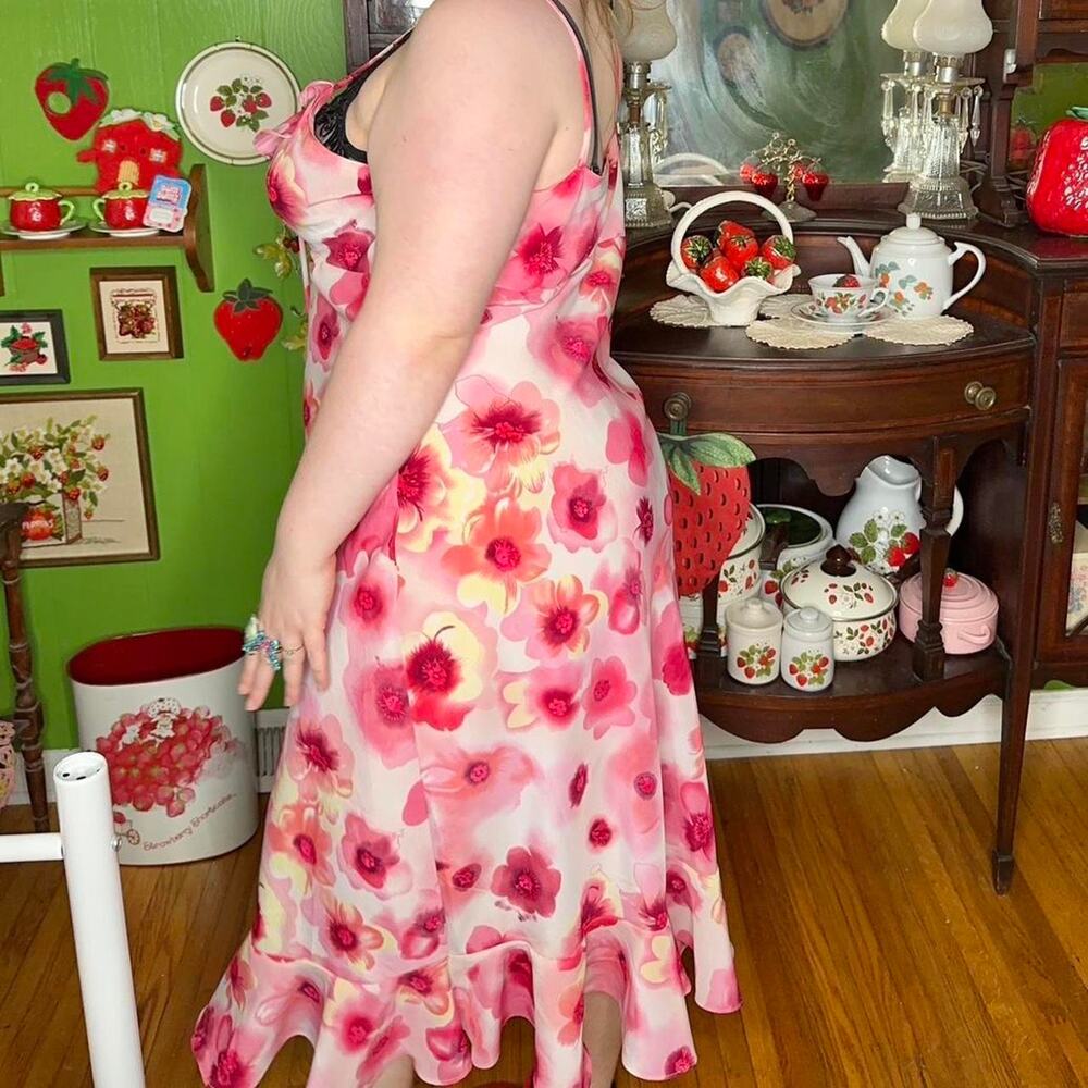 Vintage y2k Mlle Gabrielle plus size coquettecore milkmaid summer maxi dress - Picture 8 of 8